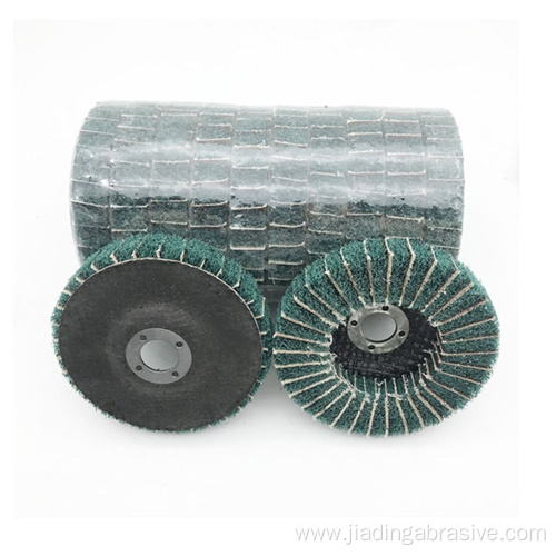 100mm Non-Woven Flap Wheel Disc with cleaning Cloth